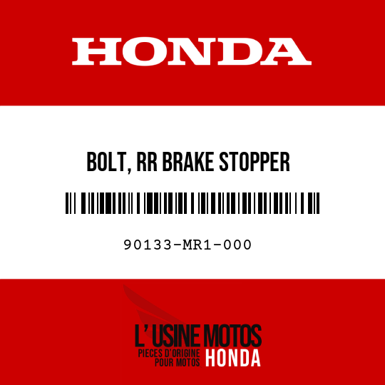 image de 90133-MR1-000 BOLT, RR BRAKE STOPPER