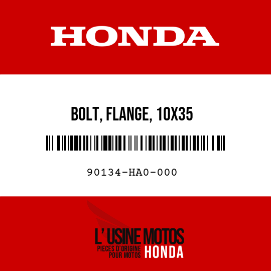image de 90134-HA0-000 BOLT, FLANGE, 10X35