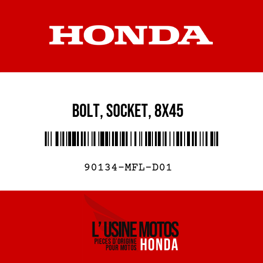 image de 90134-MFL-D01 BOLT, SOCKET, 8X45