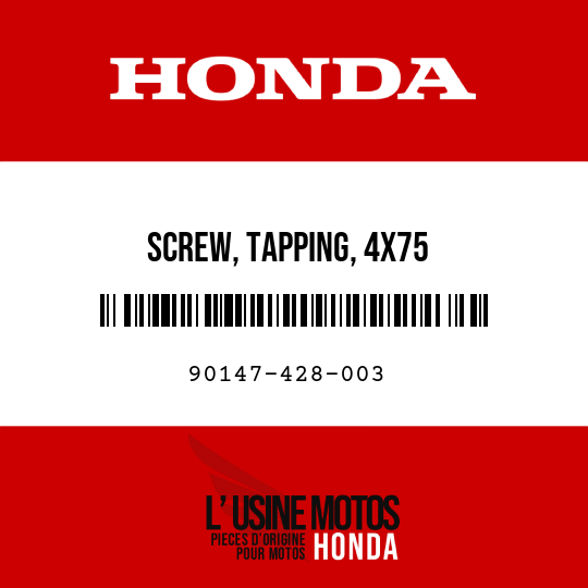 image de 90147-428-003 SCREW, TAPPING, 4X75
