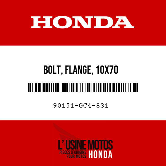 image de 90151-GC4-831 BOLT, FLANGE, 10X70