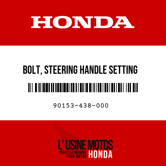 image de 90153-438-000 BOLT, STEERING HANDLE SETTING