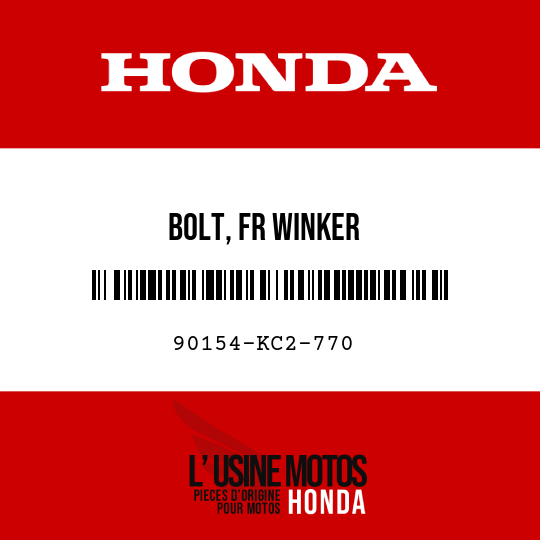 image de 90154-KC2-770 BOLT, FR WINKER