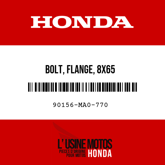 image de 90156-MA0-770 BOLT, FLANGE, 8X65