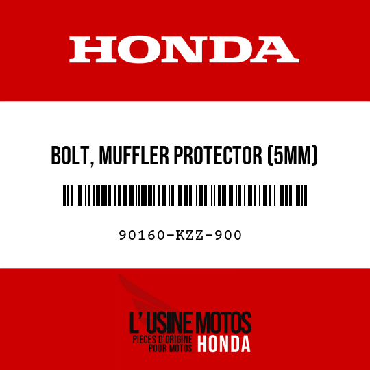 image de 90160-KZZ-900 BOLT, MUFFLER PROTECTOR (5MM)