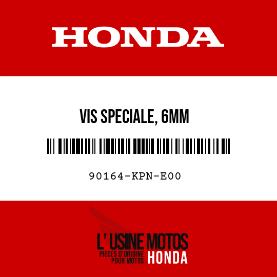 image de 90164-KPN-E00 VIS SPECIALE, 6MM