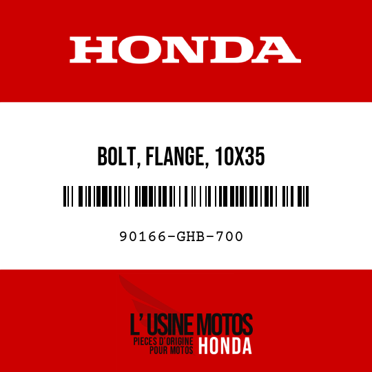 image de 90166-GHB-700 BOLT, FLANGE, 10X35