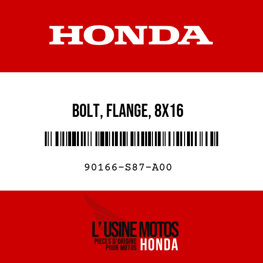 image de 90166-S87-A00 BOLT, FLANGE, 8X16