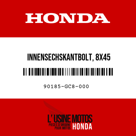 image de 90185-GC8-000 INNENSECHSKANTBOLT, 8X45