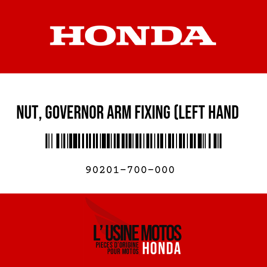 image de 90201-700-000 NUT, GOVERNOR ARM FIXING (LEFT HAND THREAD)
