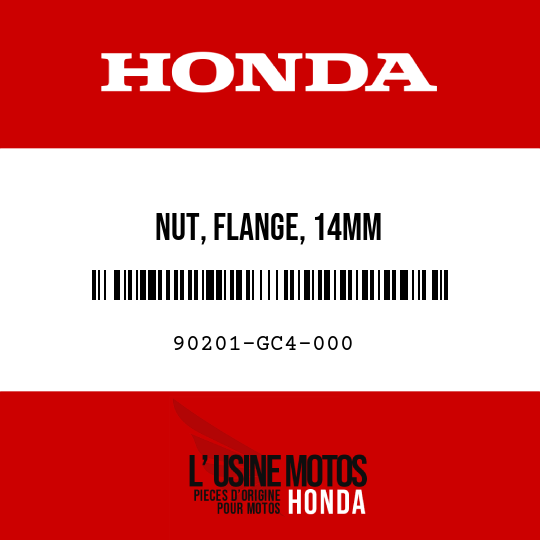 image de 90201-GC4-000 NUT, FLANGE, 14MM
