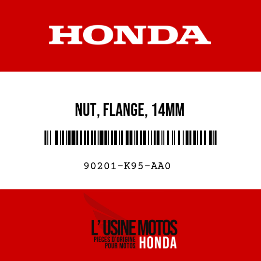 image de 90201-K95-AA0 NUT, FLANGE, 14MM
