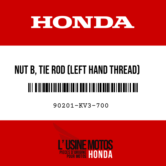 image de 90201-KV3-700 NUT B, TIE ROD (LEFT HAND THREAD)