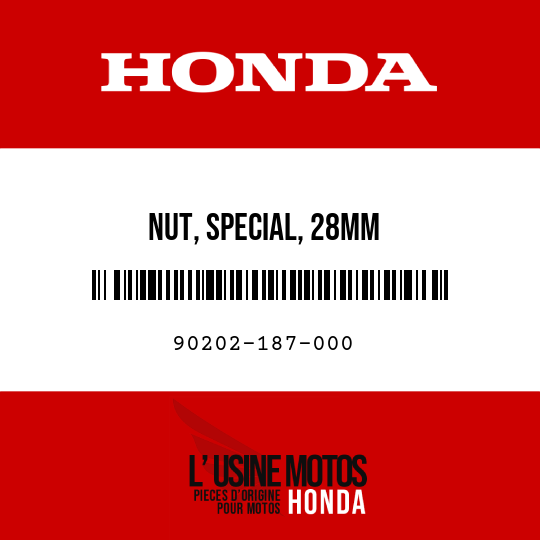 image de 90202-187-000 NUT, SPECIAL, 28MM