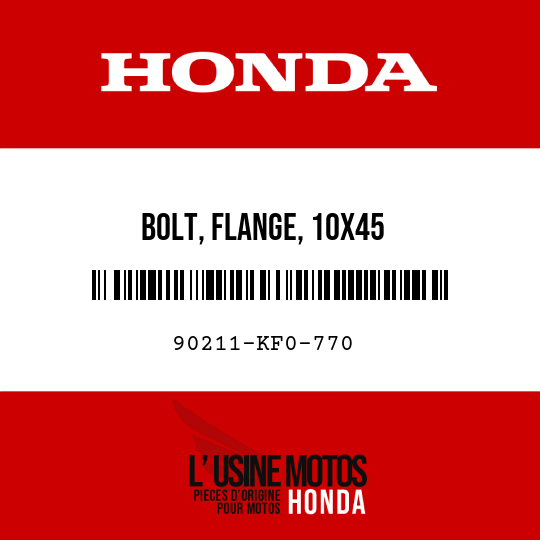 image de 90211-KF0-770 BOLT, FLANGE, 10X45