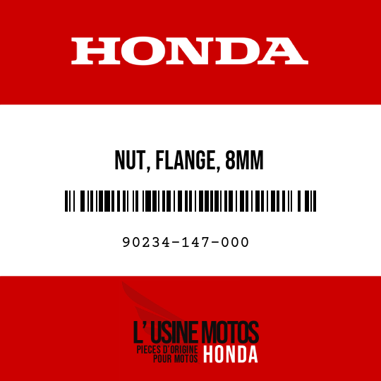 image de 90234-147-000 NUT, FLANGE, 8MM