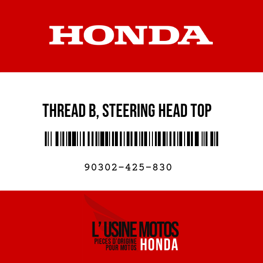 image de 90302-425-830 THREAD B, STEERING HEAD TOP