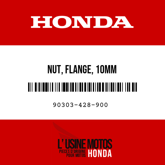 image de 90303-428-900 NUT, FLANGE, 10MM