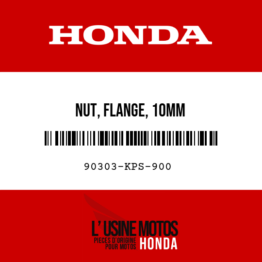 image de 90303-KPS-900 NUT, FLANGE, 10MM