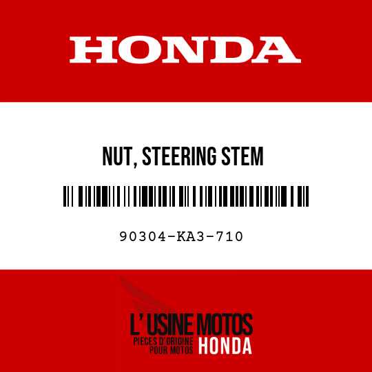 image de 90304-KA3-710 NUT, STEERING STEM