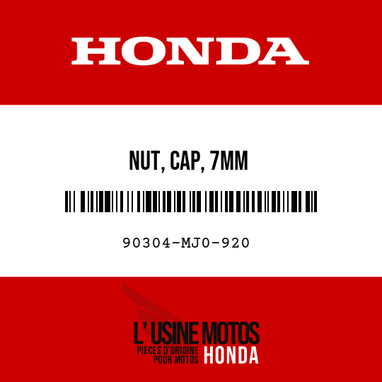 image de 90304-MJ0-920 NUT, CAP, 7MM