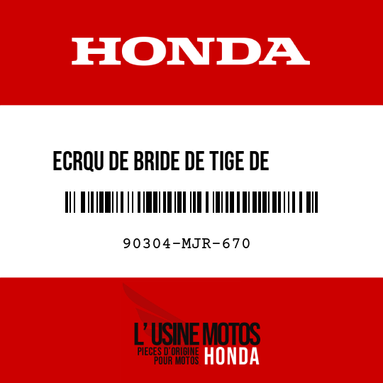 image de 90304-MJR-670 ECRQU DE BRIDE DE TIGE DE     DIRECTION
