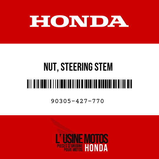 image de 90305-427-770 NUT, STEERING STEM