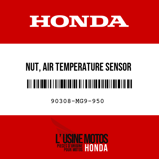image de 90308-MG9-950 NUT, AIR TEMPERATURE SENSOR