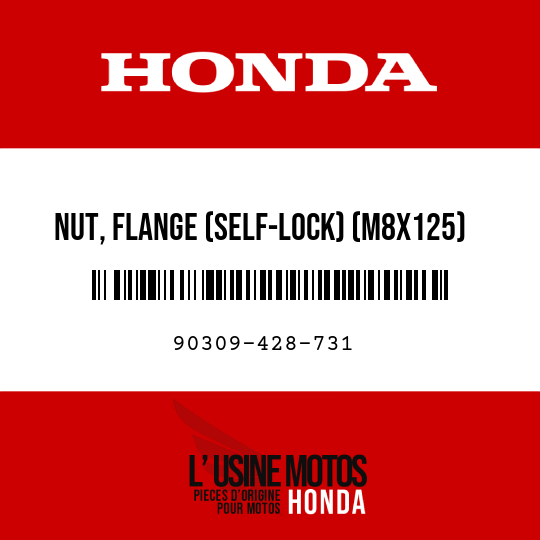 image de 90309-428-731 NUT, FLANGE (SELF-LOCK) (M8X125)