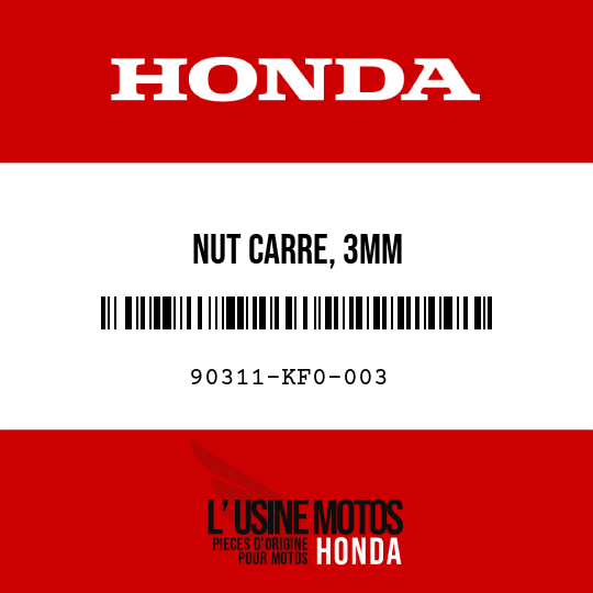 image de 90311-KF0-003 NUT CARRE, 3MM