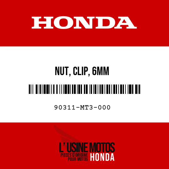 image de 90311-MT3-000 NUT, CLIP, 6MM
