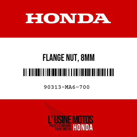 image de 90313-MA6-700 FLANGE NUT, 8MM