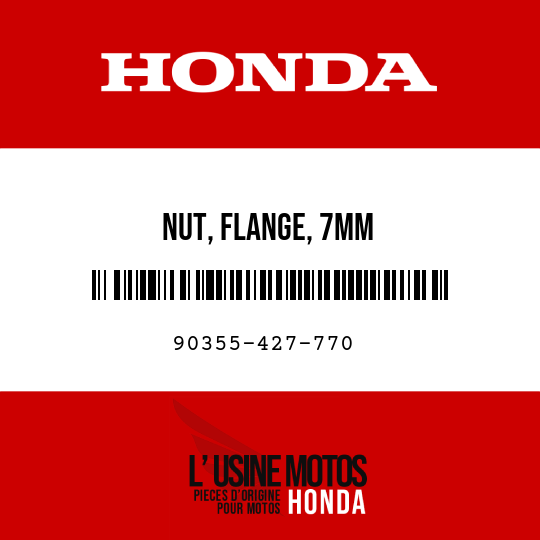 image de 90355-427-770 NUT, FLANGE, 7MM