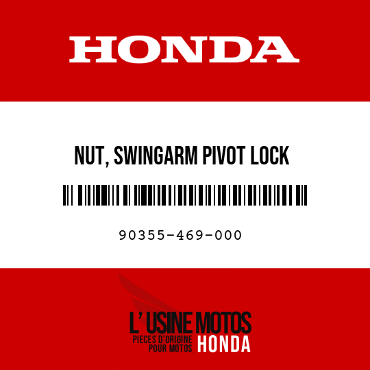 image de 90355-469-000 NUT, SWINGARM PIVOT LOCK