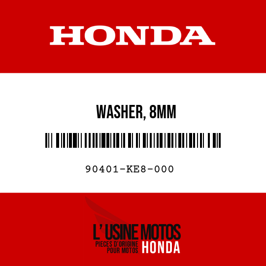 image de 90401-KE8-000 WASHER, 8MM