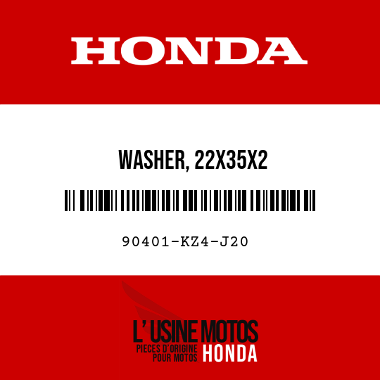 image de 90401-KZ4-J20 WASHER, 22X35X2