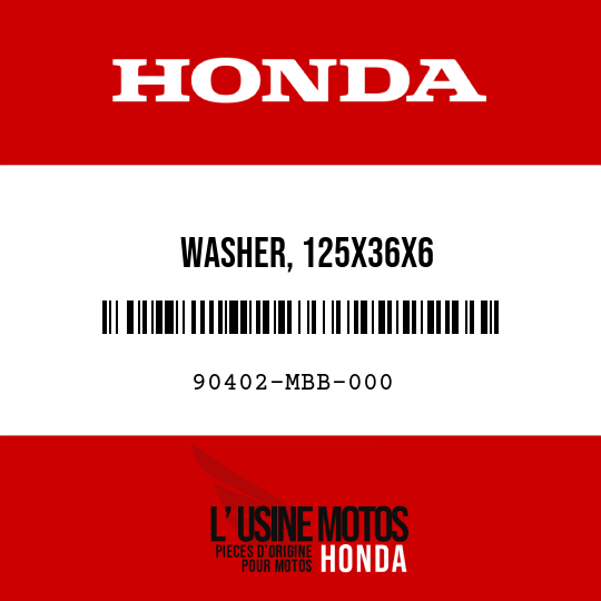 image de 90402-MBB-000 WASHER, 125X36X6