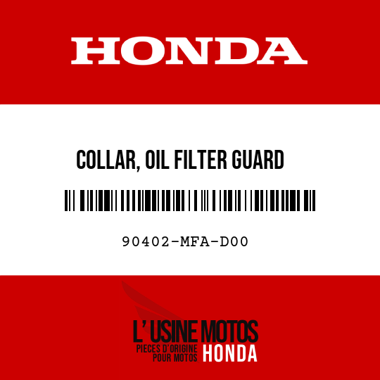 image de 90402-MFA-D00 COLLAR, OIL FILTER GUARD