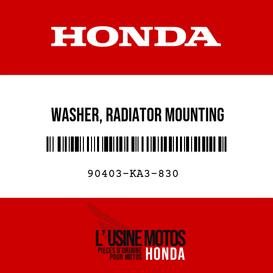 image de 90403-KA3-830 WASHER, RADIATOR MOUNTING
