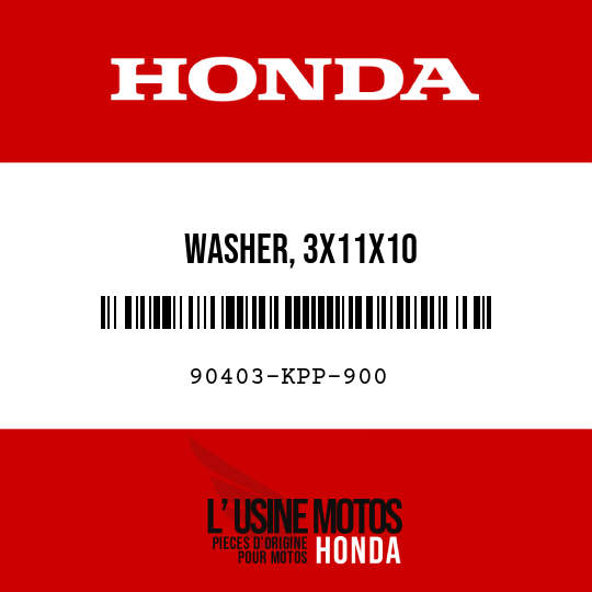 image de 90403-KPP-900 WASHER, 3X11X10