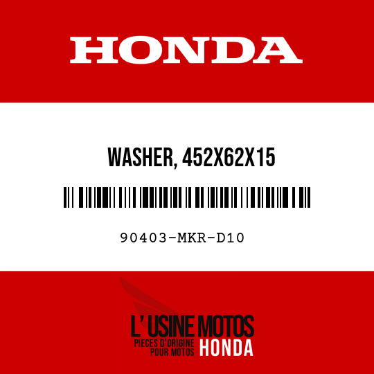 image de 90403-MKR-D10 WASHER, 452X62X15