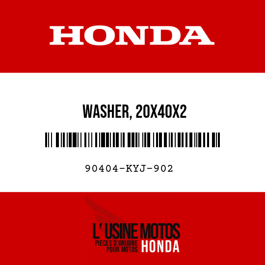 image de 90404-KYJ-902 WASHER, 20X40X2