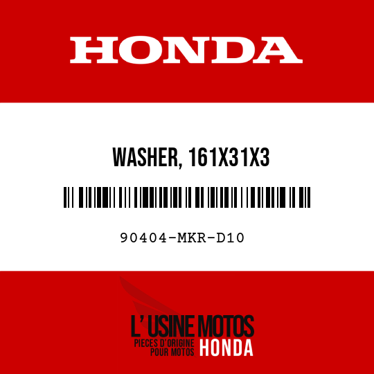 image de 90404-MKR-D10 WASHER, 161X31X3
