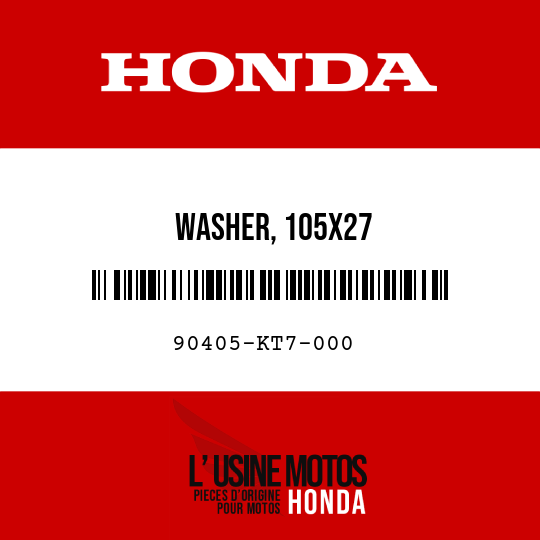 image de 90405-KT7-000 WASHER, 105X27