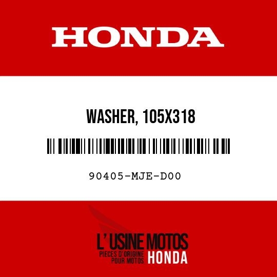 image de 90405-MJE-D00 WASHER, 105X318