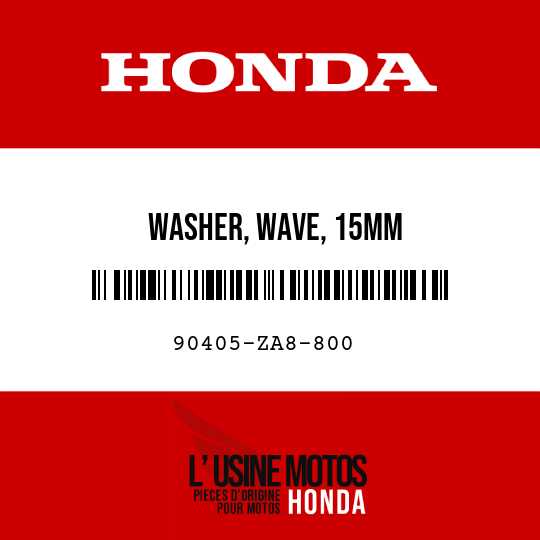 image de 90405-ZA8-800 WASHER, WAVE, 15MM