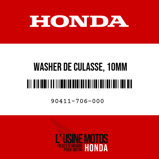 image de 90411-706-000 WASHER DE CULASSE, 10MM