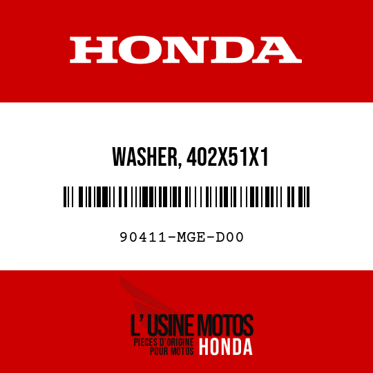 image de 90411-MGE-D00 WASHER, 402X51X1