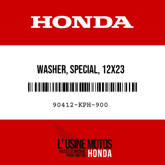 image de 90412-KPH-900 WASHER, SPECIAL, 12X23