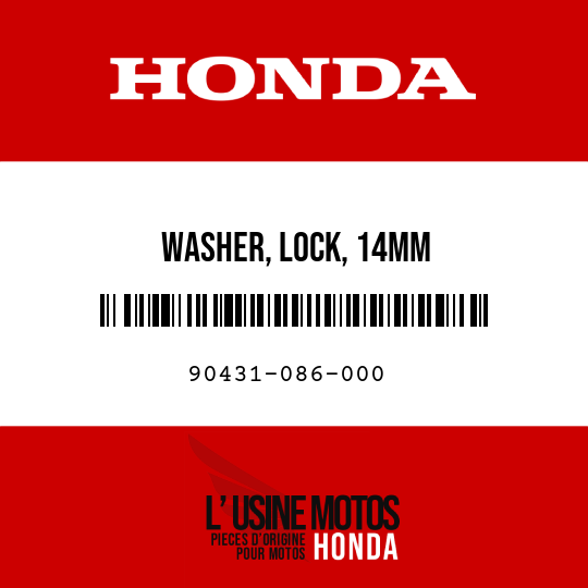 image de 90431-086-000 WASHER, LOCK, 14MM